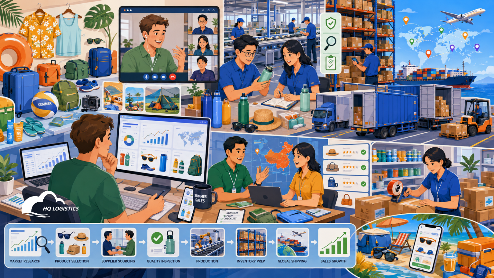 How China Sourcing Agents Help Ecommerce Brands Prepare for Summer Demand
